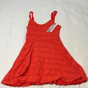 Aqua Red Sleeveless Dress
